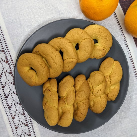 Greek Vegan Orange Cookies