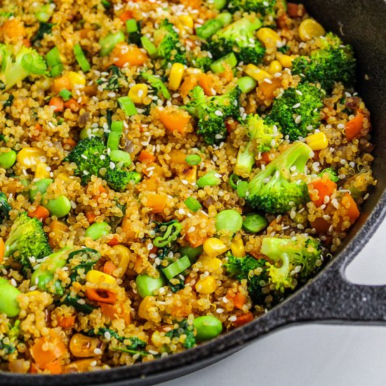 Vegetable Quinoa Fried “Rice”