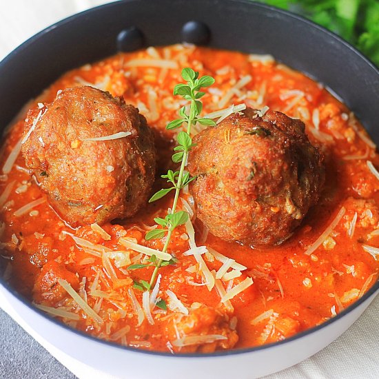 Spicy pork meatballs