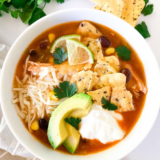 30-Minute Chicken Tortilla Soup