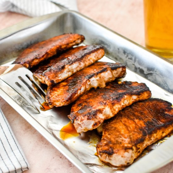 Sweet and Spicy Pork Chops