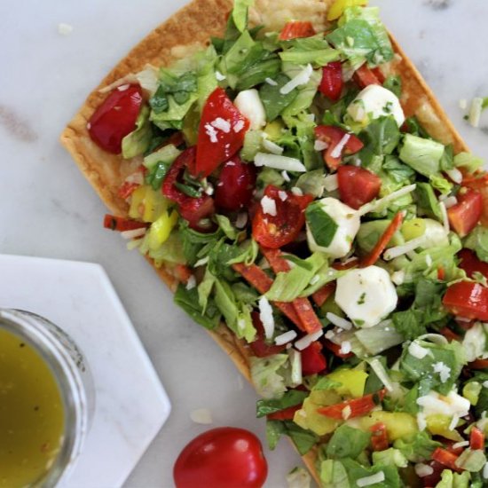 Italian Chopped Salad Flatbread