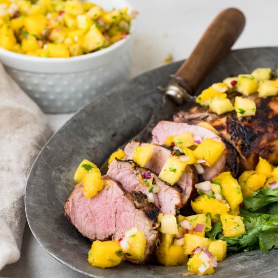 Grilled Marinated Pork Tenderloin