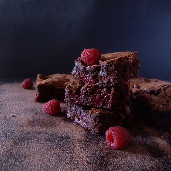 Raspberry Fudge Brownies