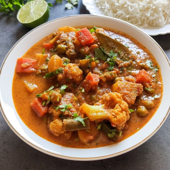 Indian vegetable curry