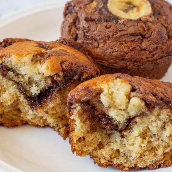 Banana Nutella Muffins