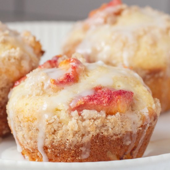 Peach Cobbler Muffins