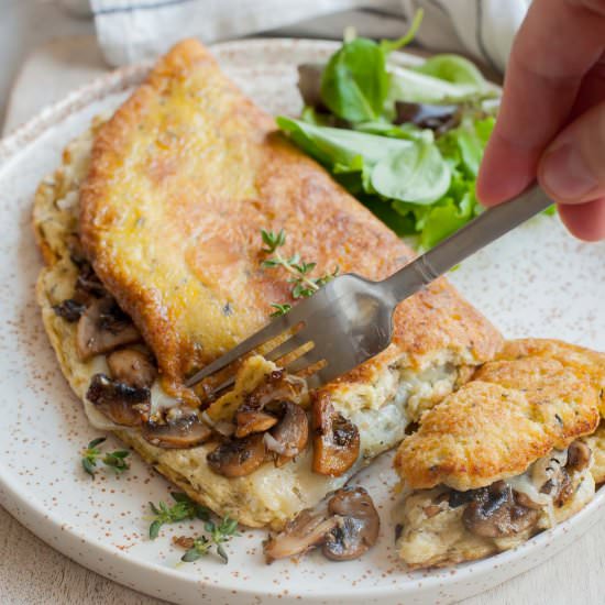 mushroom omelet