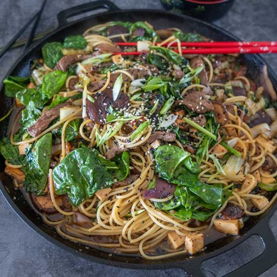 GF Beef Sukiyaki Noodle Salad