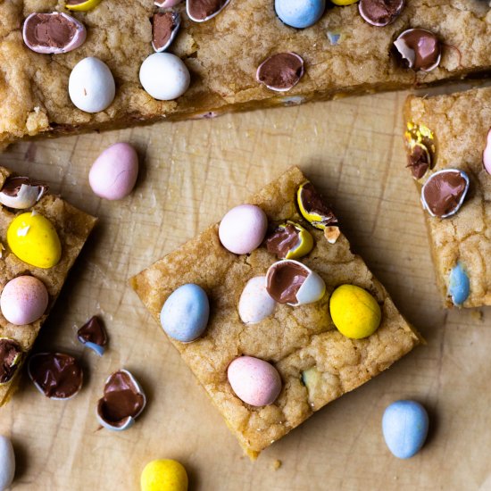 Chocolate Easter Egg Cookie Bars