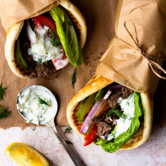 Ground Beef Gyros