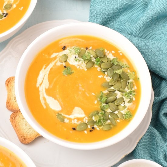 Pumpkin and Sweet Potato Soup