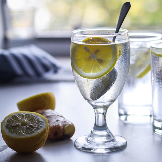 Lemon and Ginger Infused Water