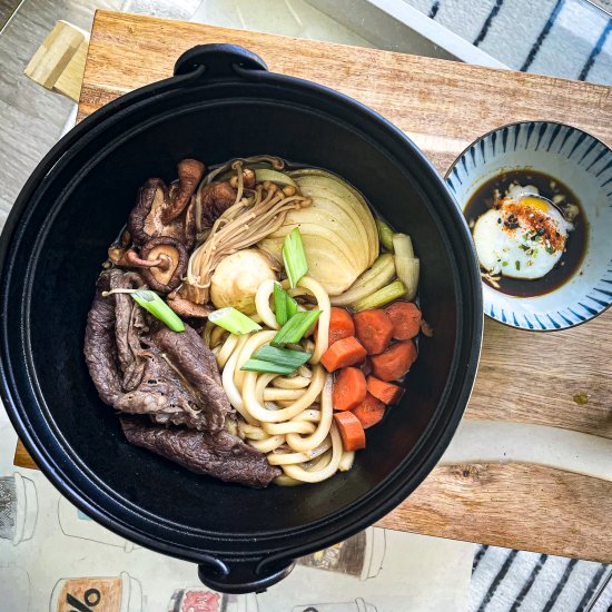 Low Calorie Beef Sukiyaki