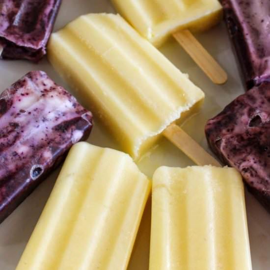 Creamy Fruit Popsicles