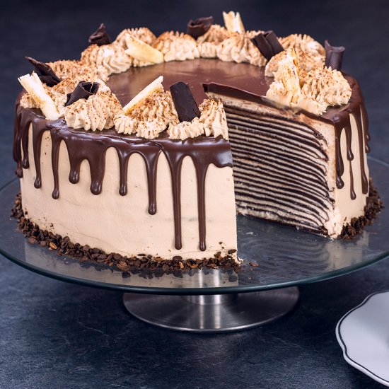 Chocolate Mocha Crepe Cake