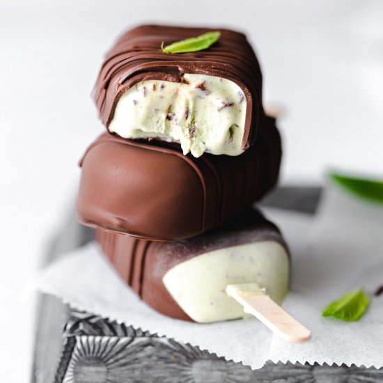 Vegan Mint Chocolate Chip Magnums