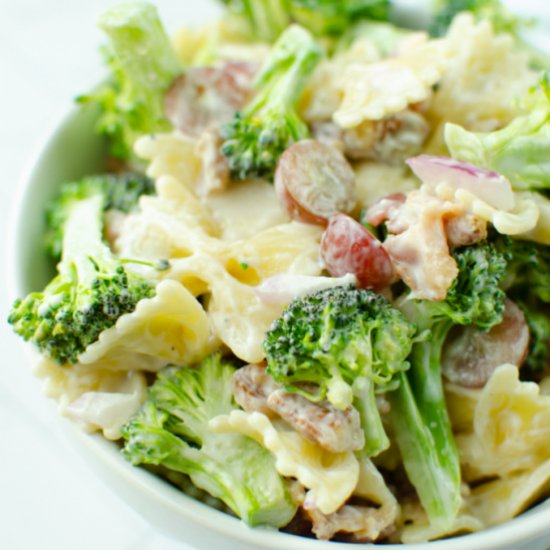 Broccoli Grape Pasta Salad