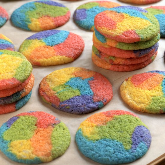 rainbow pride cookies