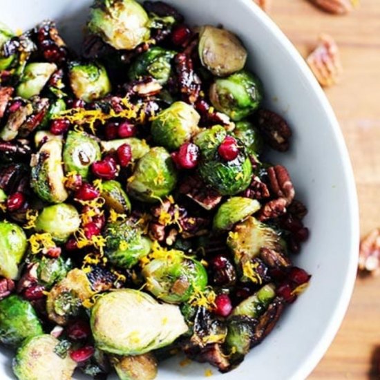 Orange Balsamic Brussels Sprouts