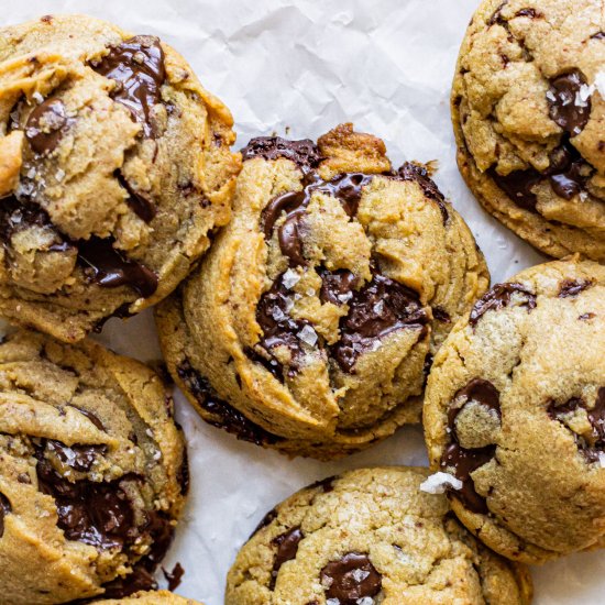 Rosemary Espresso Choc Chip Cookies