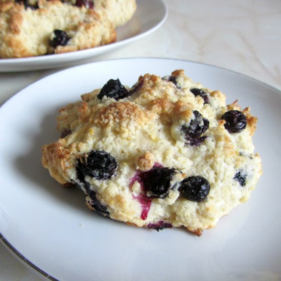 Blueberry Drop Scones