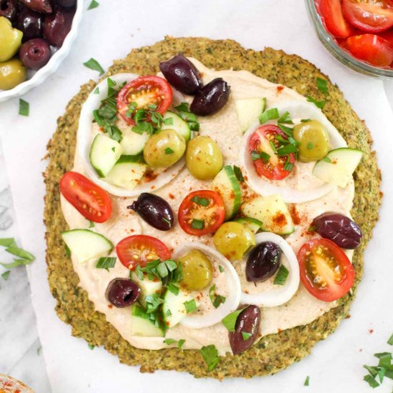 Healthy Falafel Pizza