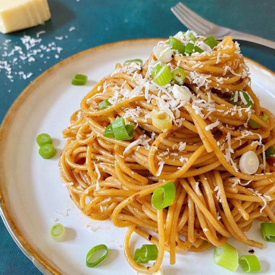 Sichuan Garlic Butter Spaghetti