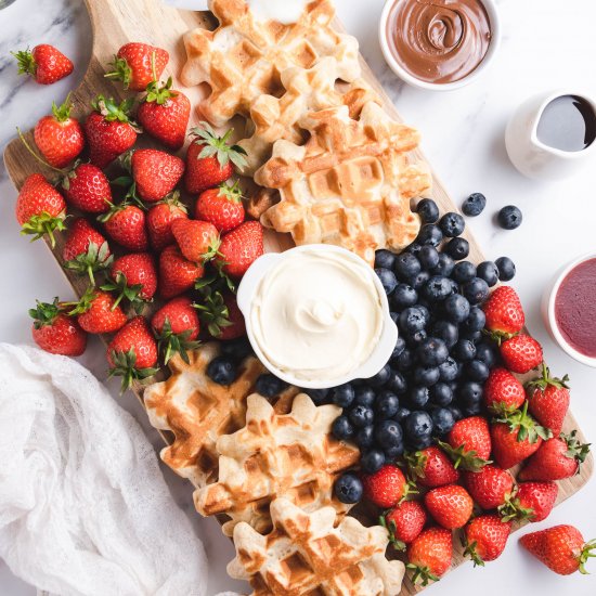 Belgian Waffle Charcuterie Board