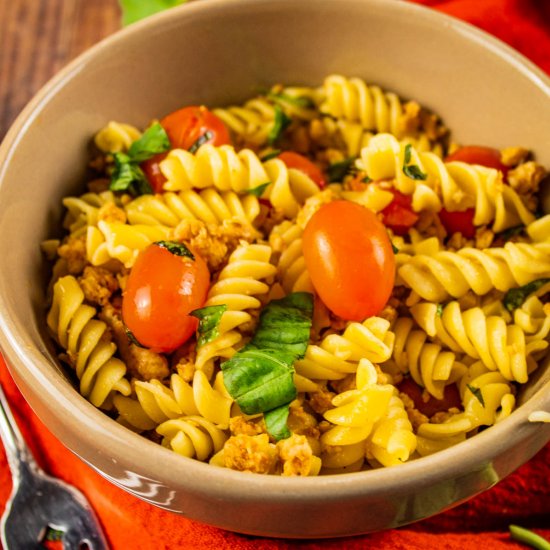 Rotini Pasta with Italian Sausage