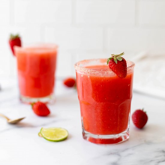 Strawberry Hibiscus Margaritas