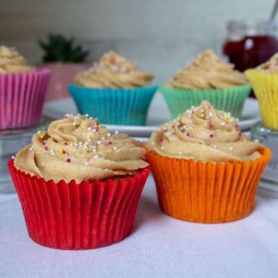 Peanut Butter & Jelly Cupcakes