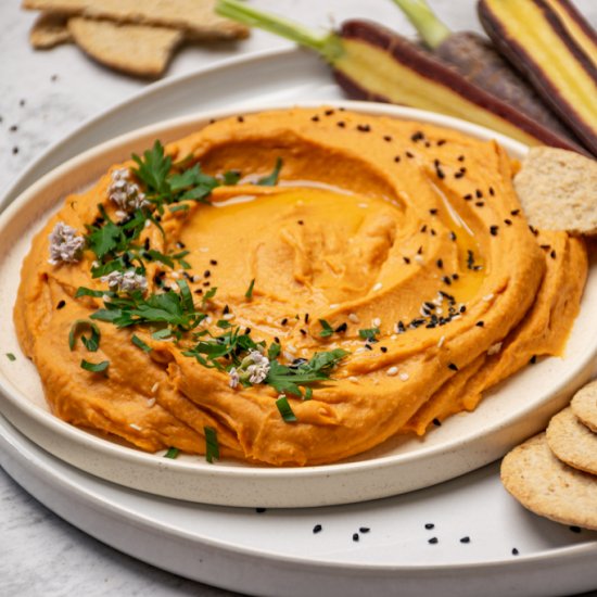 Roasted red pepper dip | Vegan