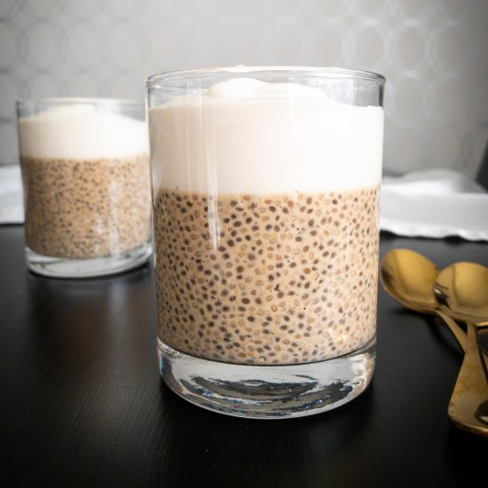 Brown Sugar Milk Tea Chia Pudding