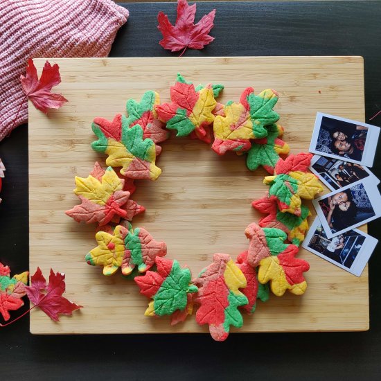 Vegan Fall Leaf Sugar Cookies