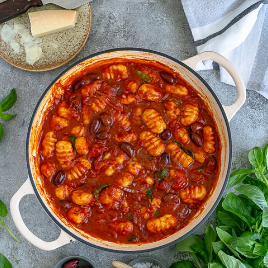 Gnocchi with Tomatoes & Olives