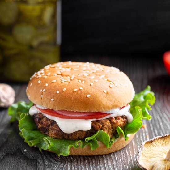 Umami Shiitake Burgers