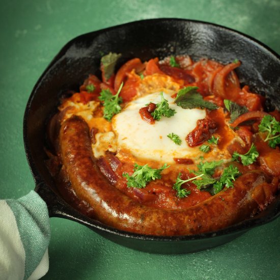 Shakshuka with Merguez Sausage