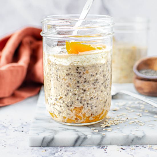 Peach Overnight Oats