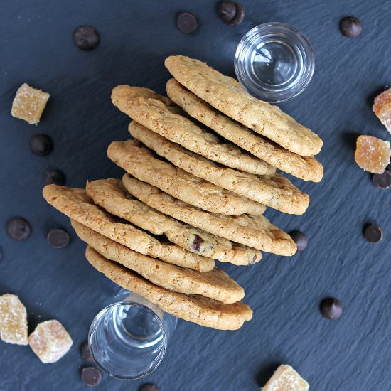 Chocolate Chip Ginger Cookies GF