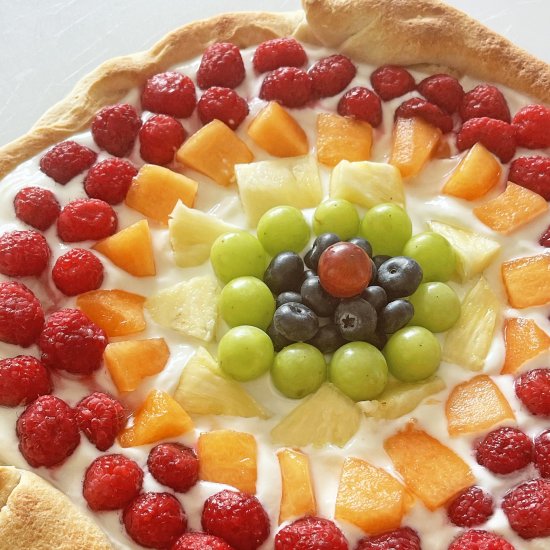 Rainbow Dessert Pizza Recipe