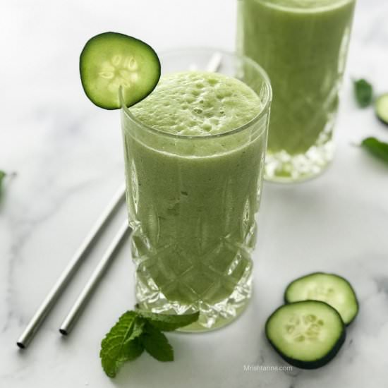 Cucumber Pineapple Smoothie