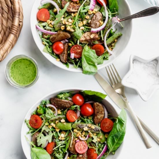 Farm Stand Salad with Basil Vinaigr