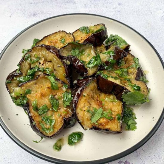 Roasted Eggplant Salad with Lemon