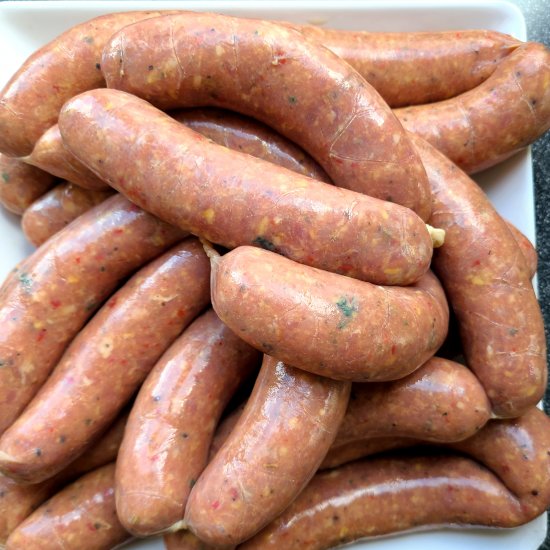 Peppery spicy Pork Sausages