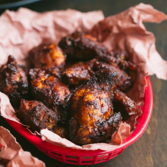 BBQ Bourbon Smoked Wings