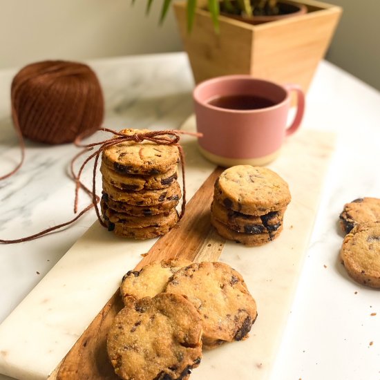 Pretzel Chocolate Shortbread Cookie