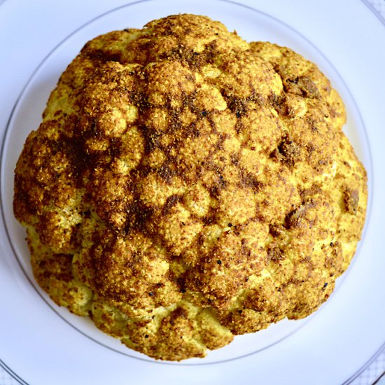 Curry Whole Roasted Cauliflower