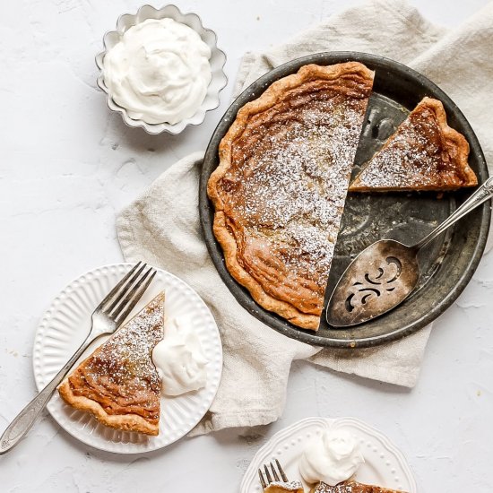 Brown Butter Bourbon Chess Pie