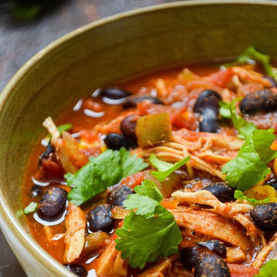 Crockpot Chicken Taco Soup